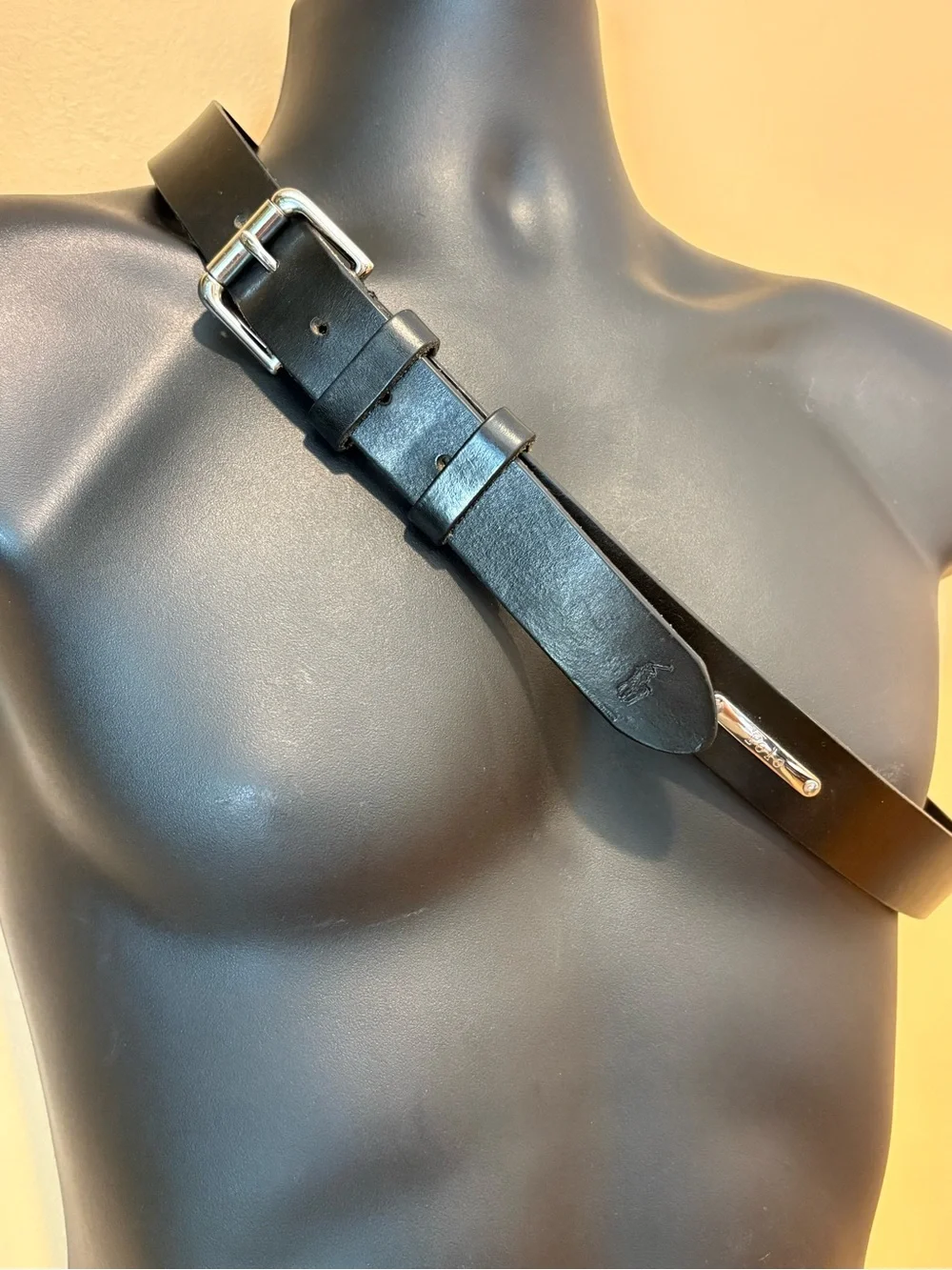 Polo Ralph Lauren Black Leather Belt